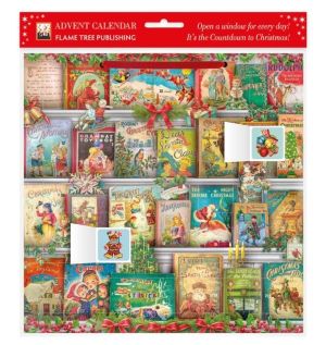 Christmas Bookshelf Advent Calendar (with stickers)