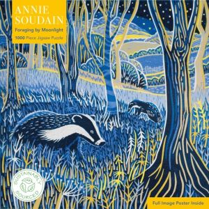 Adult Sustainable Jigsaw Puzzle Annie Soudain: Foraging by Moonlight - 1000