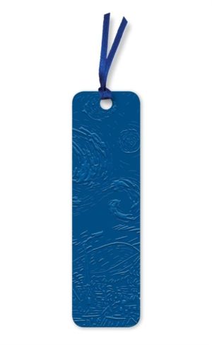 Vincent van Gogh: The Starry Night Artisan Art Vegan Leather Bookmarks (pac