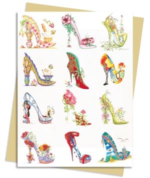 Sally King Design: The Art of the Shoe Greeting Card Pack - Pack of 6