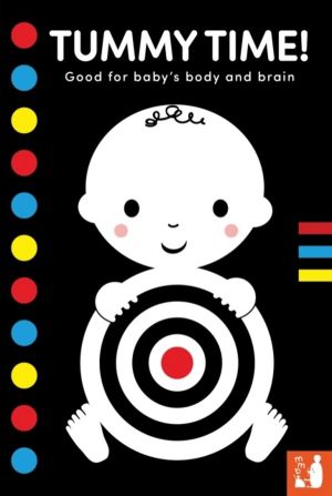 Tummy Time! - A high-contrast fold-out book with mirror for babies