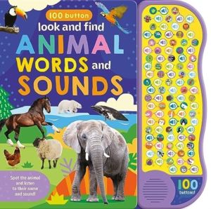 100 Button Look & Find - Animal Words & Sounds