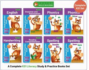 Complete Key Stage 1 Literacy Study & Practice Books - 8-book bundle! Engli