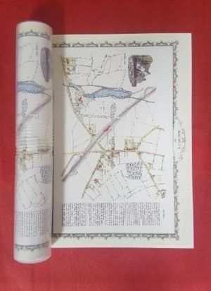 Walmley Village 1882 - Old Map Supplied Rolled in a Clear Two Part Screw Pr