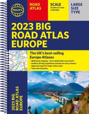 2023 Philip's Big Road Atlas Europe - (A3 Spiral binding)