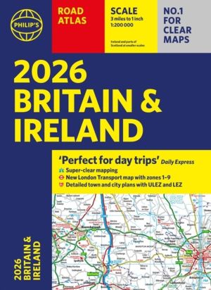 2026 PhilipÔÇÖs Road Atlas Britain & Ireland - (A4 Paperback)
