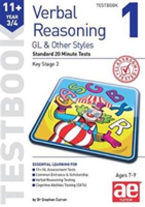 11+ Verbal Reasoning Year 3/4 GL & Other Styles Testbook 1 - Standard 20 Mi