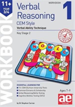 11+ Verbal Reasoning Year 3/4 CEM Style Workbook 1 - Verbal Ability Techniq