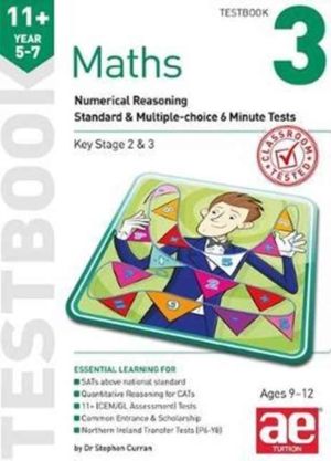 11+ Maths Year 5-7 Testbook 3 - Numerical Reasoning Standard & Multiple-Cho