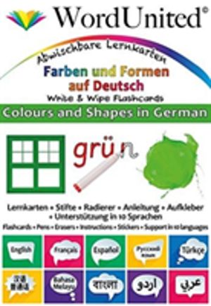 Colours and Shapes in German - Write & Wipe Flashcards