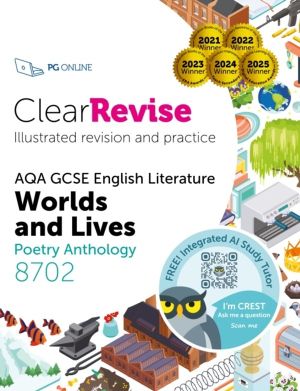 ClearRevise AQA GCSE English Literature 8702; Worlds and Lives Poetry Antho