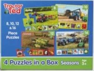 4 puzzles in a box - Tractor Ted - Four Seasons on the Farm Puzzles - Sprin