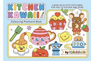 Kitchen Kawaii Colouring Postcard Book