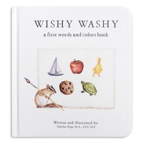 Wishy Washy - Imitation Book Featuring First Words and Colors