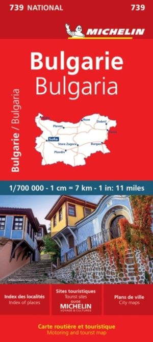 Bulgaria - Michelin National Map 739