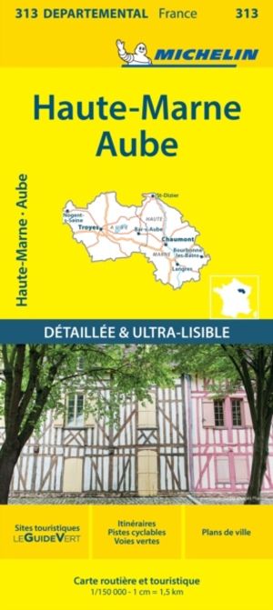 Aube Haute-Marne - Michelin Local Map 313 - Map