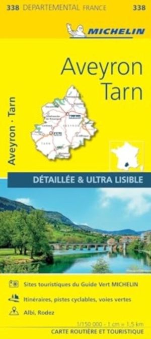 Aveyron, Tarn - Michelin Local Map 338 - Map