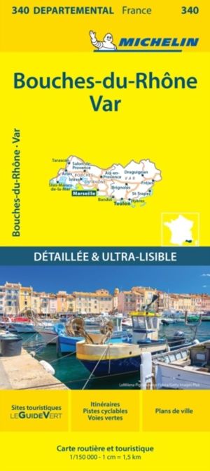 Bouches-du-Rhone Var - Michelin Local Map 340 - Map