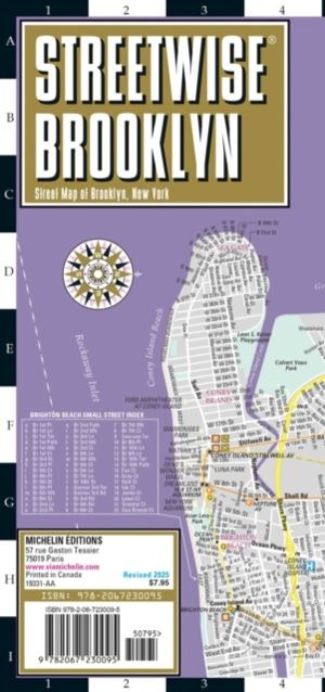 Streetwise Brooklyn Map - Laminated City Center Street Map of Brooklyn, New