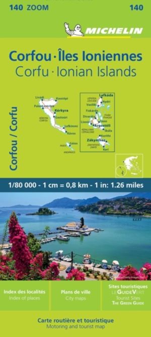 Corfu & the Ionian Islands - Michelin Zoom Map 140 - Maps
