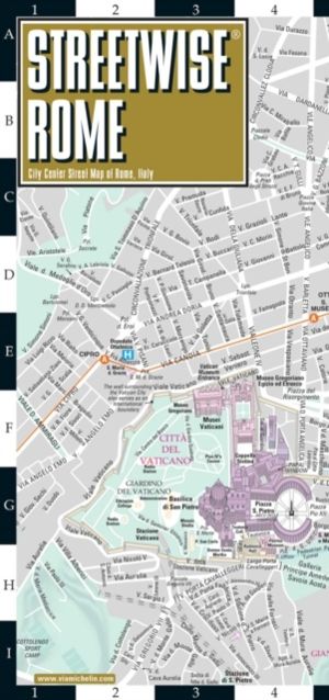 Streetwise Rome Map - Laminated City Center Street Map of Rome, Italy - Cit