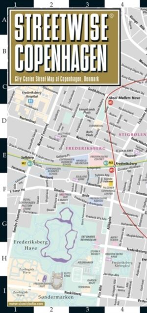 Streetwise Copenhagen Map - Laminated City Center Street Map of Copenhagen,