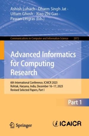 Advanced Informatics for Computing Research - 6th International Conference,