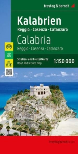 Calabria, Road and Leisure Map, 1:150.000, - Reggio - Cosenza - Catanzaro