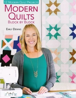 Modern quilts black by block