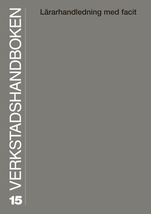 Verkstadshandboken lärarhandledning
