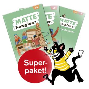 Mattekompisar Superpaket:Elevbok1a+b,25 ex av varje+Lärarpkt
