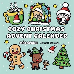Cozy Christmas Advent Calender   miniformat : Målarbok