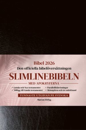 Slimlinebibeln med apokryferna: Bibel 2026 svart – med parallellhänvisningar