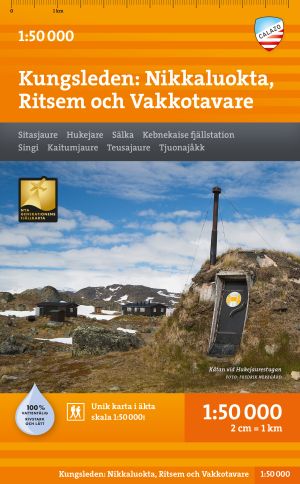 Kungsleden: Nikkaluokta, Ritsem & Vakkotavare 1:50.000