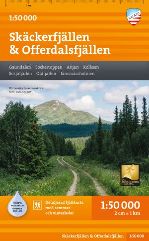 Skäckerfjällen & Offerdalsfjällen 1:50.000