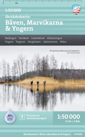 Skridskokarta Båven, Marvikarna & Yngern 1:50.000