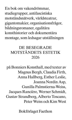 De besegrade. Motståndets estetik 2026