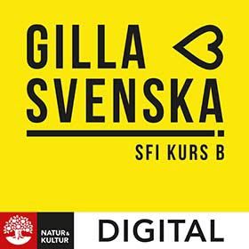 Gilla svenska sfi kurs B Digital 12 mån