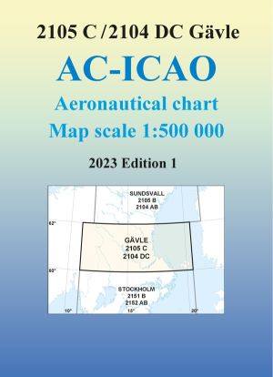 ACICAO 2105C/2104DC Gävle 2023 : Skala 1:500 000