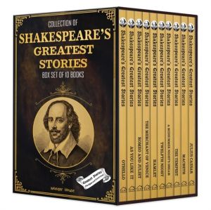 Collection of Shakespeare's Greatest Stories (Box Set of 10 Books) for Chil