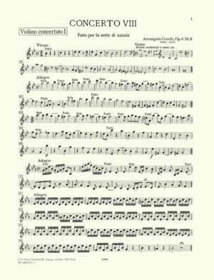 Concerto Grosso Op.6 No.8 (solo vln 1)