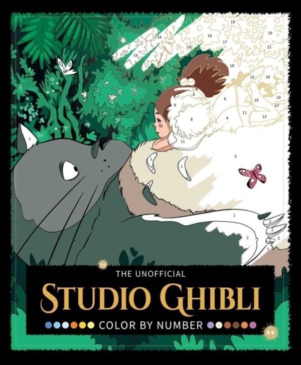 Unofficial Studio Ghibli Color by Number Book