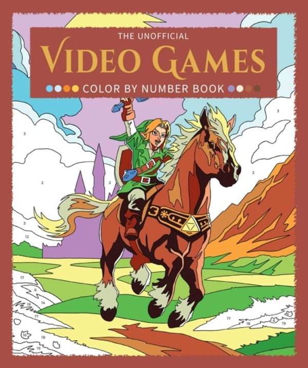 Unofficial Video Games Color by Number Book