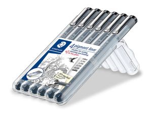 Pigment liner 6 pens