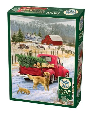 Christmas on the Farm, Pussel, 1000 bitar, Cobble Hill