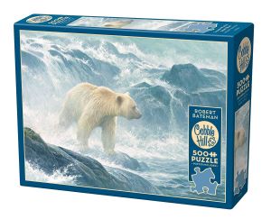 Salmon Watch Spirit Bear, Pussel, 500 bitar, Cobble Hill