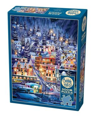 Ski Town, Pussel, 500 bitar, Cobble Hill